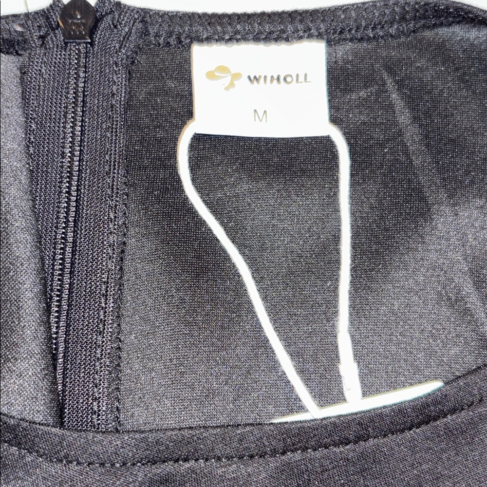 Elegant Black Sleeveless Mini Dress sheath Med NWT - Picture 9 of 12